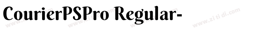 CourierPSPro Regular字体转换